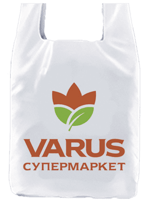 Пакети майка з логотипом для мереж продуктових магазинів